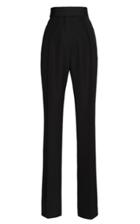 Martin Grant High Waisted Pant With Grosgrain Waist