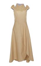 Pascal Millet Raffia Cap Sleeve Dress