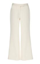 Marina Moscone Cotton-blend Wide-leg Pants Size: 2