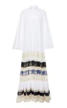 Tory Burch Lace-trimmed Cotton Maxi Dress