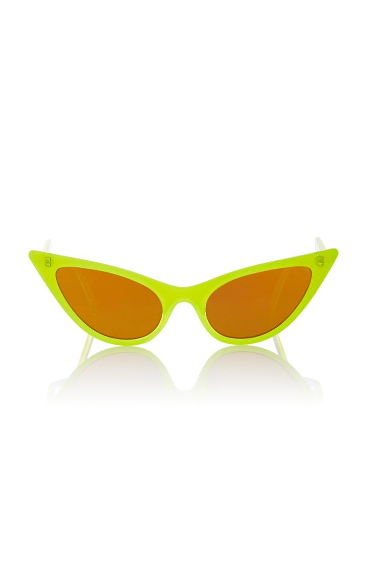 Adam Selman X Le Specs The Prowler Acetate Cat-eye Sunglasses