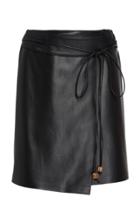Nanushka Sekoya Faux Leather Wrap Skirt Size: Xs