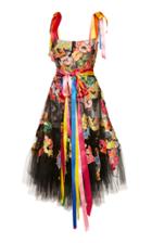 Dolce & Gabbana Embroidered Tulle Dress