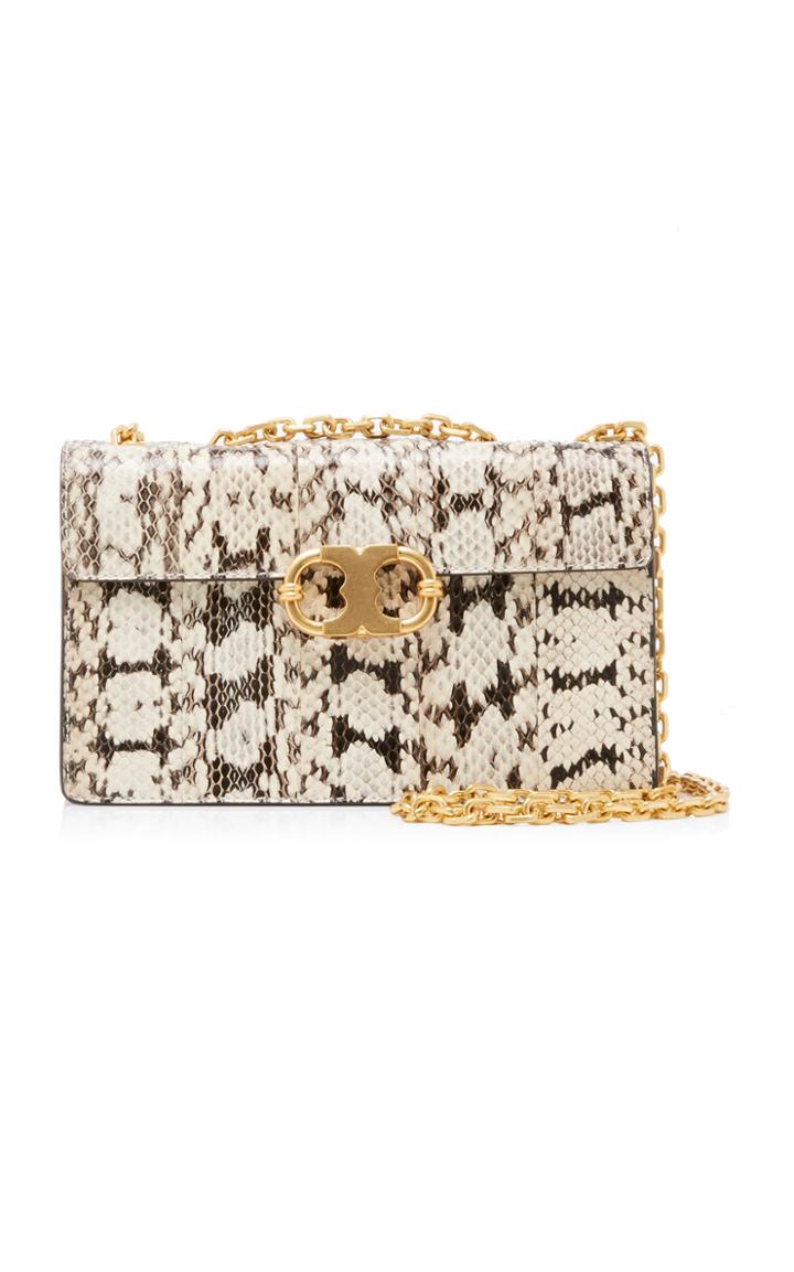 Tory Burch Gemini Link Snake Small Shoulder Bag