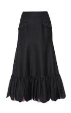Rahul Mishra Ruffle Denim Skirt