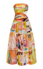 Zimmermann Brightside Wrap Silk Midi Dress
