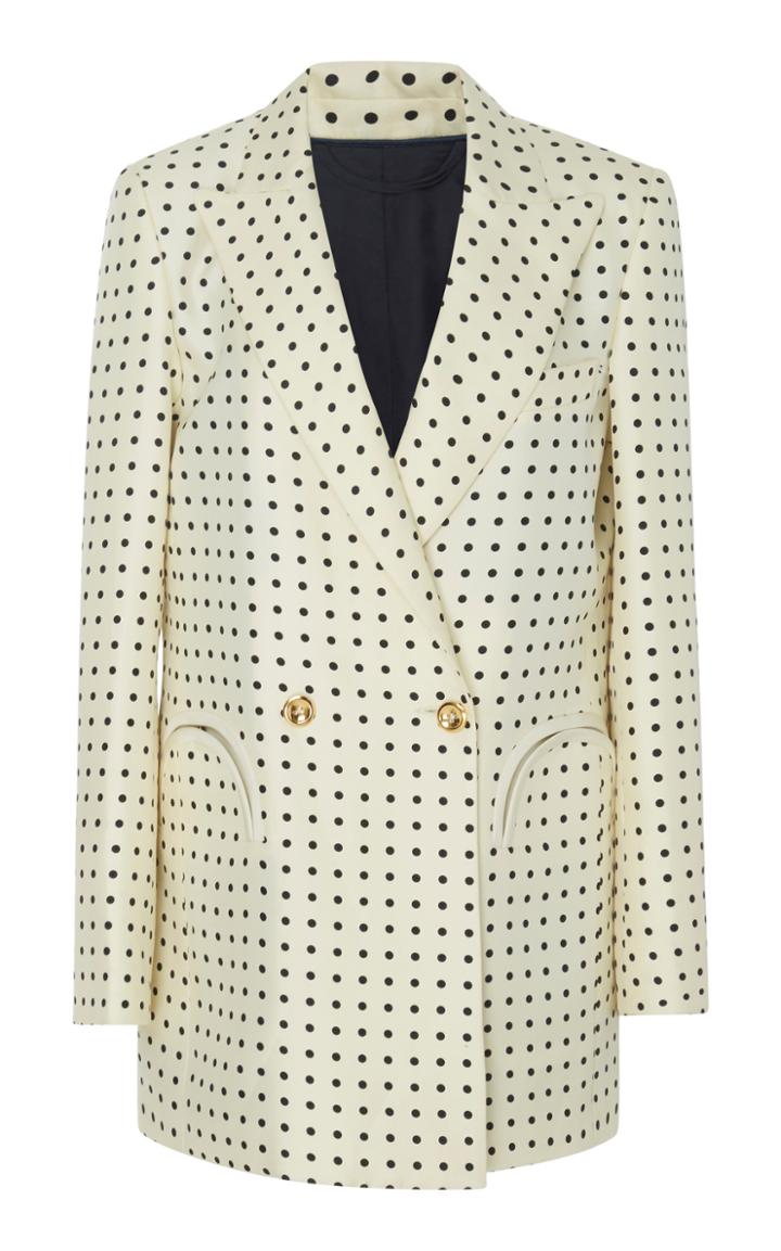 Blaz Milano Oh La La Double-breasted Silk Blazer