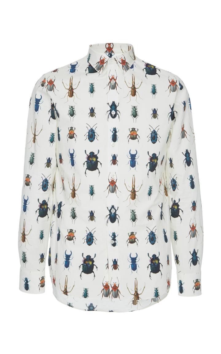 Alexander Mcqueen Printed Cotton-poplin Shirt