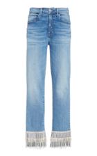 Moda Operandi Veronica Beard Ryleigh Crystal-fringed Straight-leg Jeans