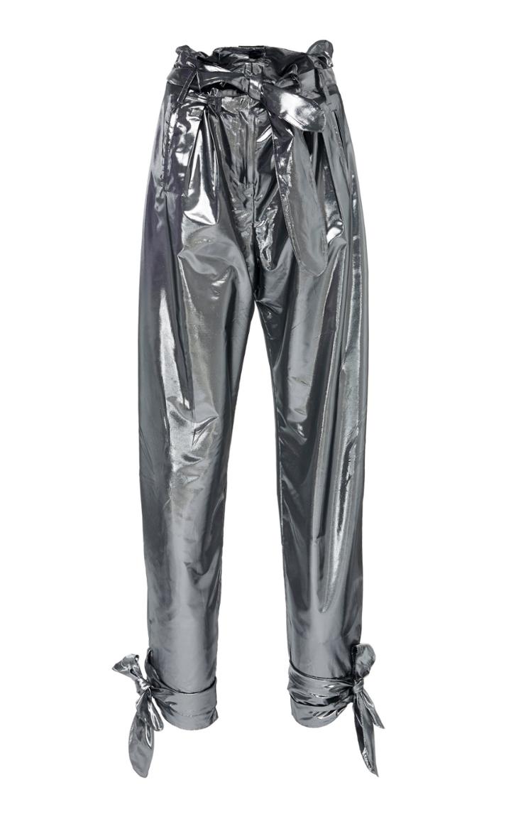 Attico Lam High-rise Straight-leg Pants