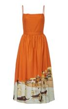Andres Otalora Barbula Cotton Midi Dress