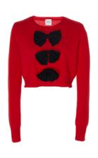 Madeleine Thompson Vulcan Bow-embellished Cashmere Sweater Size: S