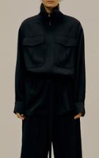 Moda Operandi Low Classic Belted Crepe Zip-front Jacket