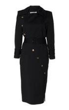 Ralph & Russo Wave Button Midi Dress