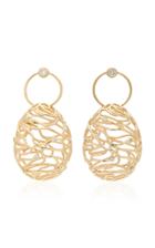 Sarah & Sebastian 9k Gold Diamond Egg Earrings