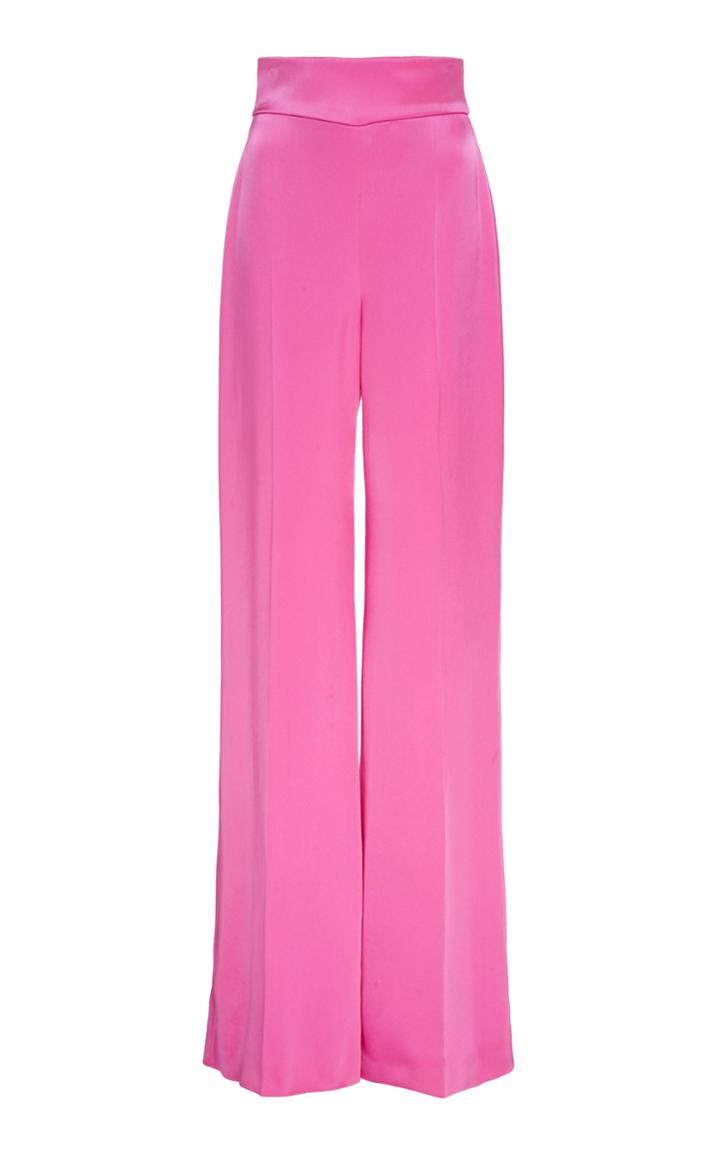 David Koma Wide-leg Satin Trousers