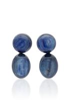 Sorab & Roshi One-of-a-kind Double Stone Kynite Earrings