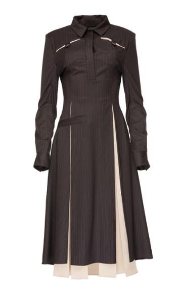 Babukhadia Contast Pleated Dress