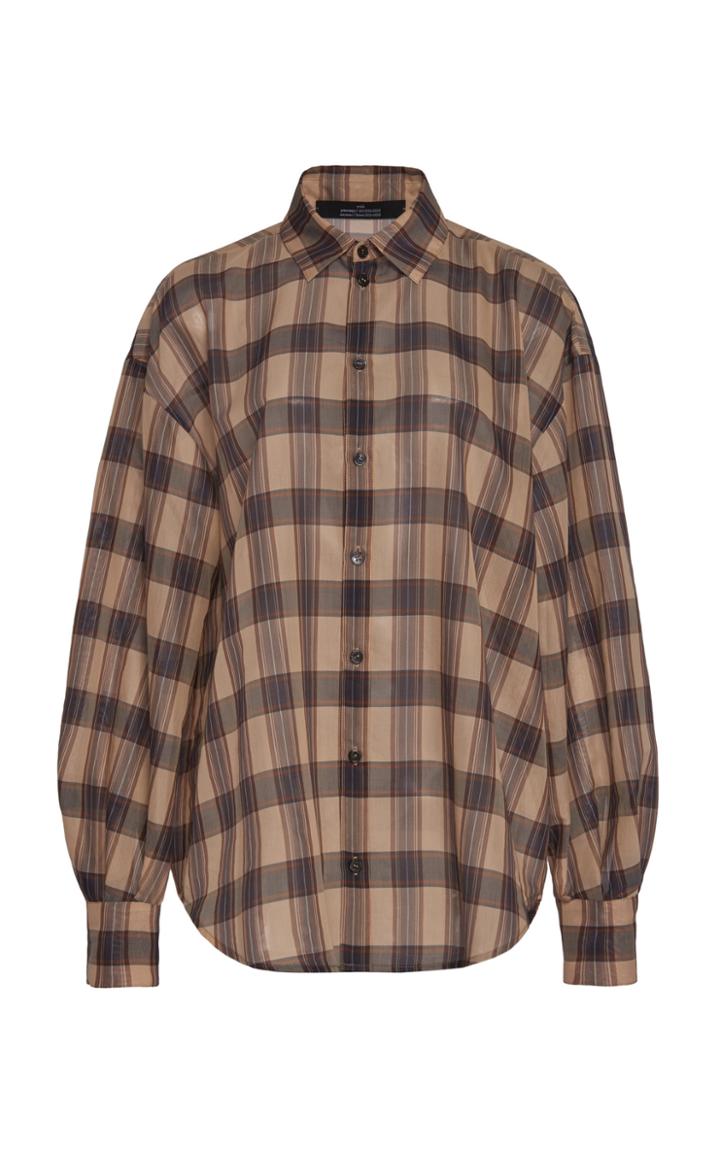 Rokh Plaid Georgette Blouse