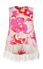 Moda Operandi La Doublej La Scala Feather-trim Cotton-blend Top