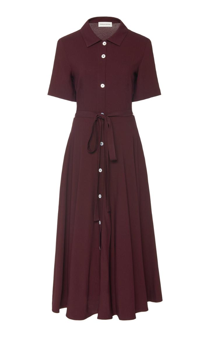 Mansur Gavriel Belted Jersey Midi Dress