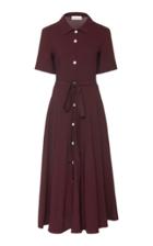 Mansur Gavriel Belted Jersey Midi Dress