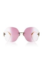 Alexander Mcqueen Jewel-embellished Oversized Sunglasses
