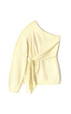 Moda Operandi Nanushka Cleto Cotton-blend Terry One-shoulder Sweater