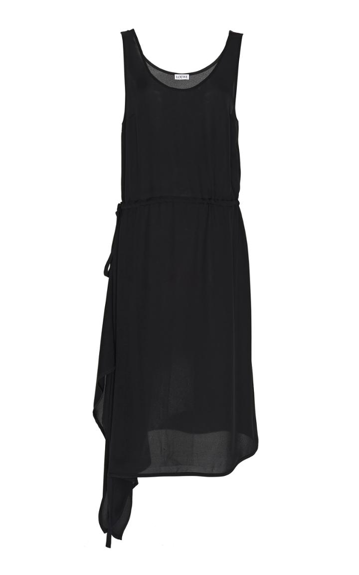 Loewe Tie Waist Silk-blend Tank Top Dress