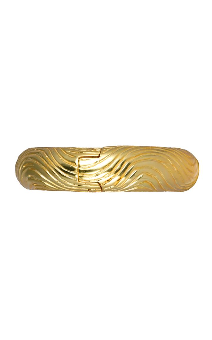 Moda Operandi Valre Gold-tone Wavey Bangle