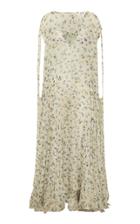 Lee Mathews Eloise V Neck Flare Maxi Dress
