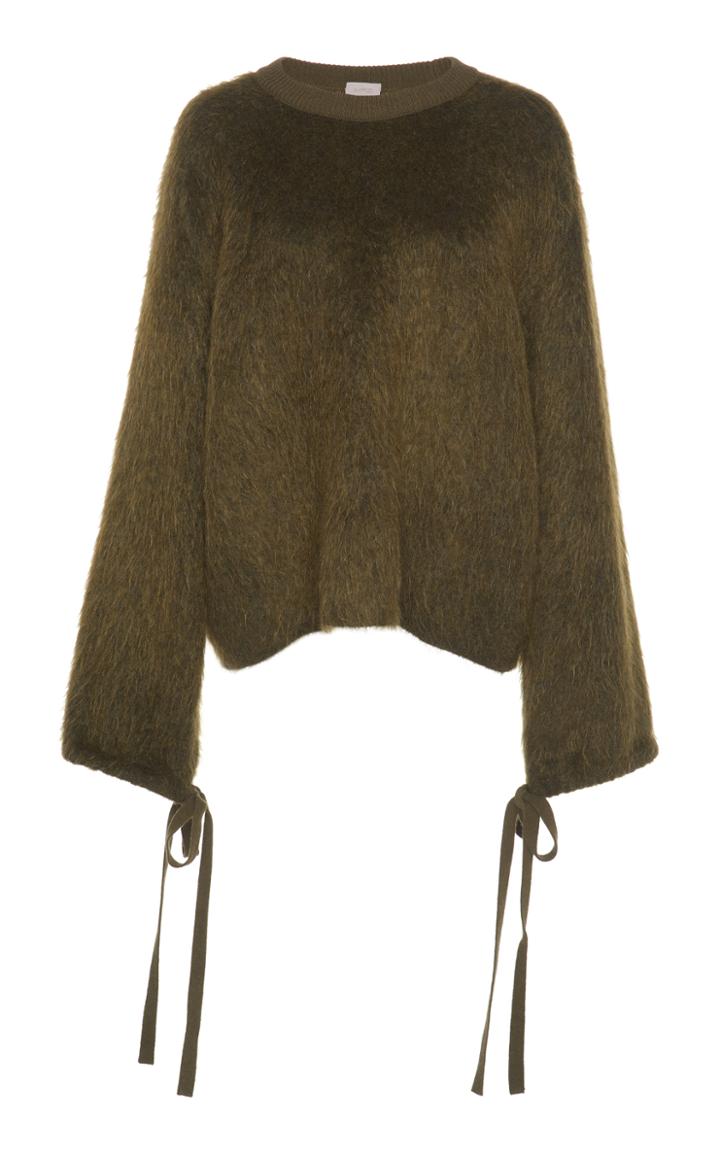 Mrz Tie Sleeve Mohair Sweater
