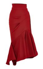 Maticevski Quill Flirt Asymmetric Draped Cady Skirt