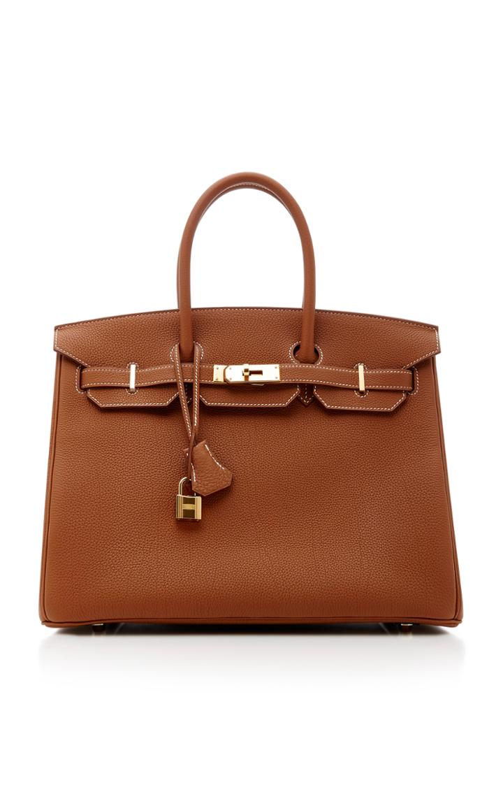 Heritage Auctions Special Collection Hermes 35cm Gold & Geranium Togo Leather Verso Birkin