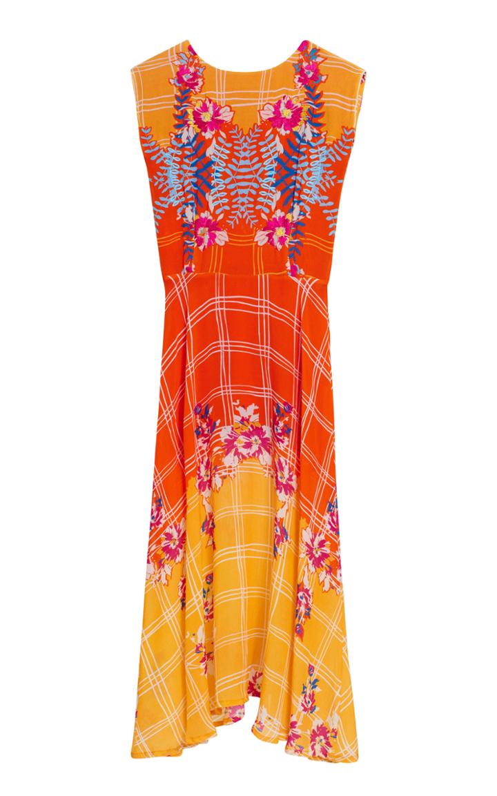 Roopa Embroidered A-line Dress
