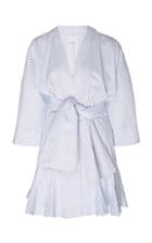 Acler Lipton Cotton Shirt Stripe Dress