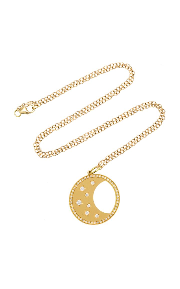 Andrea Fohrman Large Waning/waxing Moon Phase Necklace