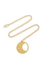 Andrea Fohrman Large Waning/waxing Moon Phase Necklace