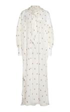 Sandra Mansour Summer Floral Silk-blend Dress