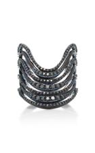 Lynn Ban Jewelry Crest Pav Diamond Ring