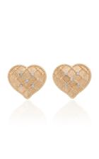 Fallon Heart Of Gold Gold-plated Stud Earrings