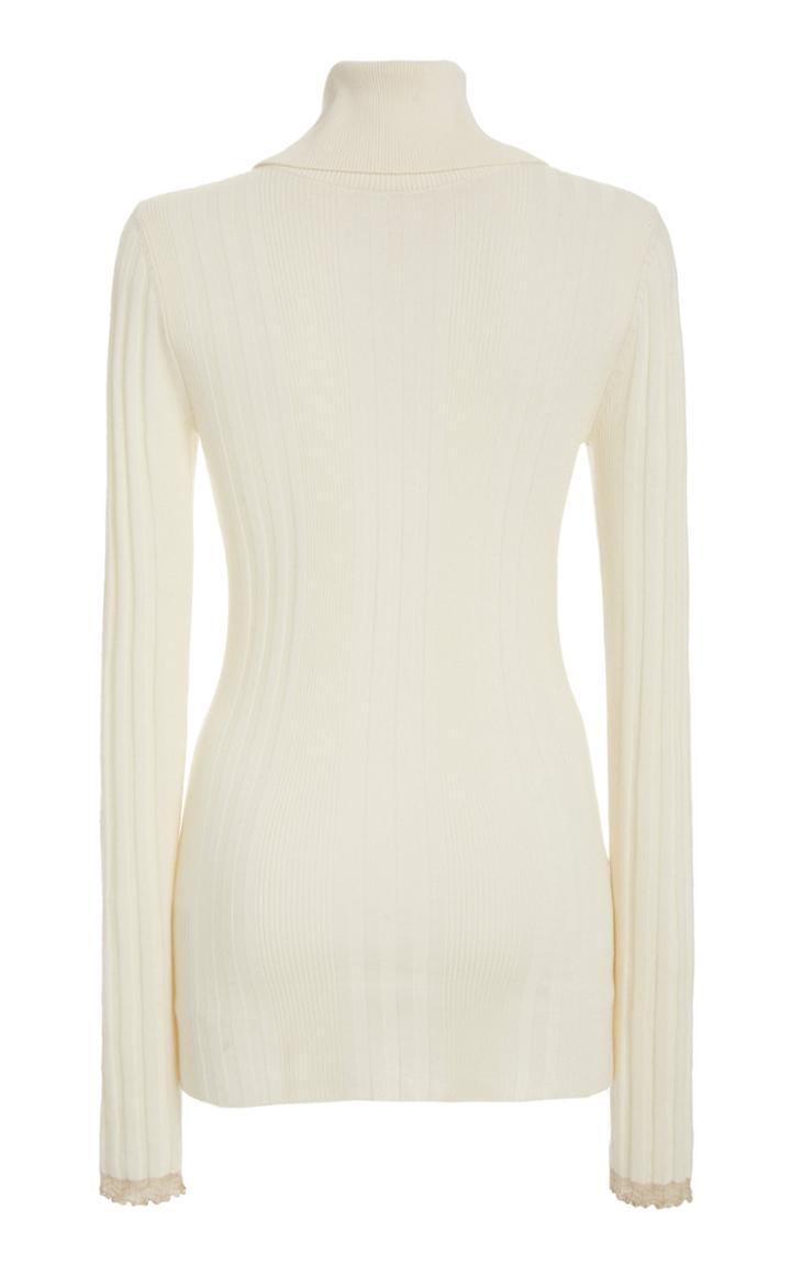 Proenza Schouler Embellished Silk-blend Turtleneck