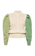 Anna October Colorblock Wool Blend Sweater