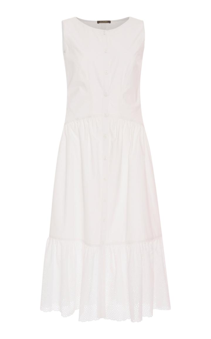 Zac Posen Eyelet Trim Dress