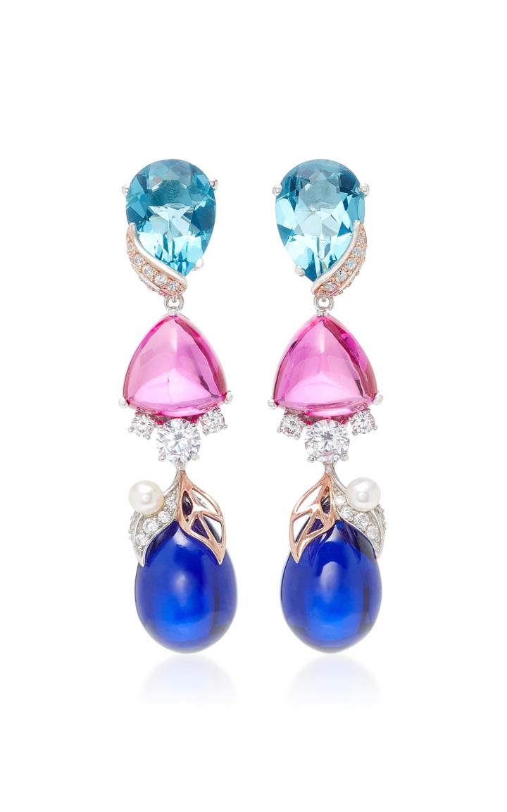 Anabela Chan M'o Exclusive Sapphire Berry Earrings