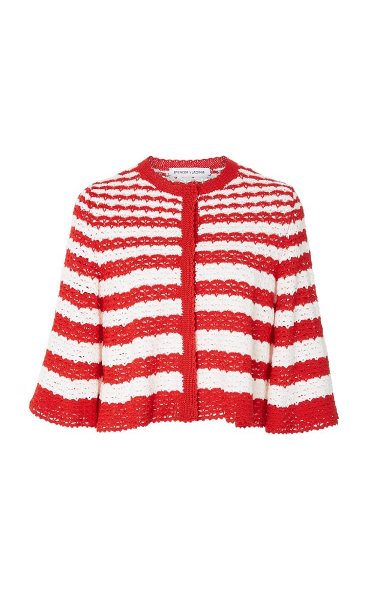 Spencer Vladimir Flare Striped Cardigan