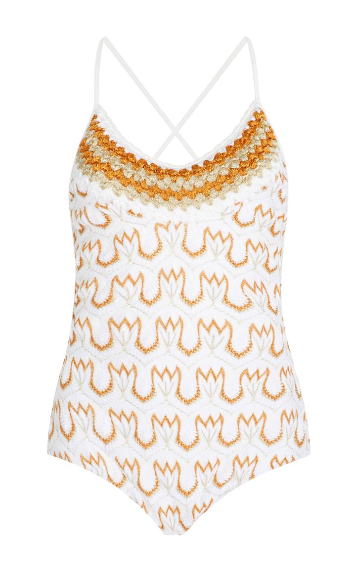 Missoni Mare Metallic Scoop Neck One Piece