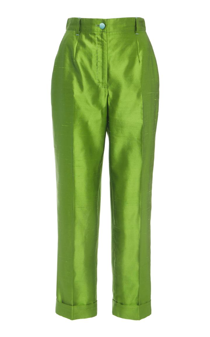 Moda Operandi Dolce & Gabbana Metallic Straight-leg Pants Size: 38