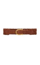 Miu Miu Wide Woven Leather Belt