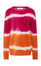 Prabal Gurung Medium Weight Ombre Tie Dye Crewneck Pullover